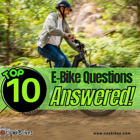 Electric Bike FAQ Hub: Your Top 10 E-Bike Questions Answered