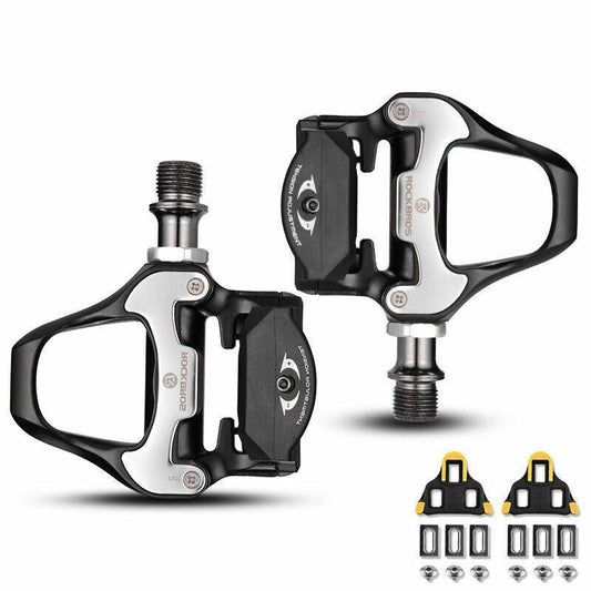 ROCKBROS Self-Lock Road Bike Pedals with Shimano SPD-SL/Look KEO Cleat System (Pair)
