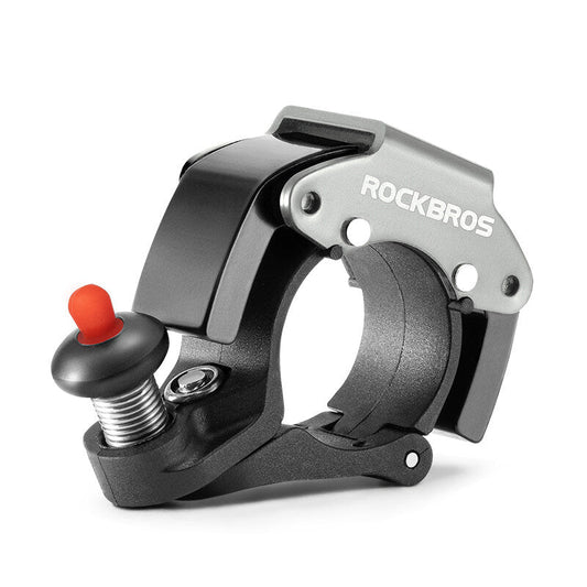 ROCKBROS Bike Mini Hidden Bell Loud Sound Aluminum Alloy Warning 100db Bell of Bicycle Handle Portable Cycling Equipment Fit MTB Road Folding Bike