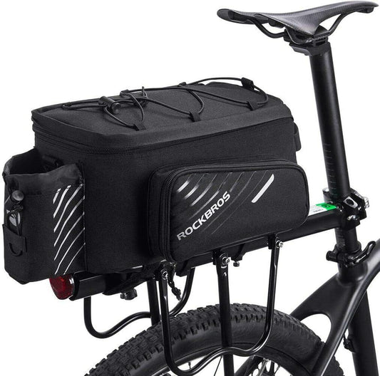 ROCKBROS Pro Bicycle Rear Rack Bag with Extra Pockets