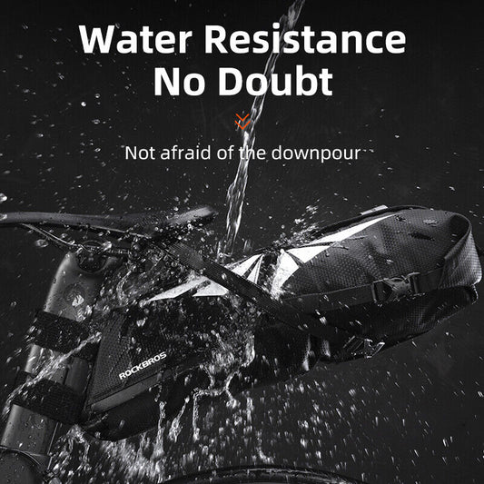 ROCKBROS Bike Saddle Bag Foldable 8L Waterproof Bicycle Seat Bag Tail Bag