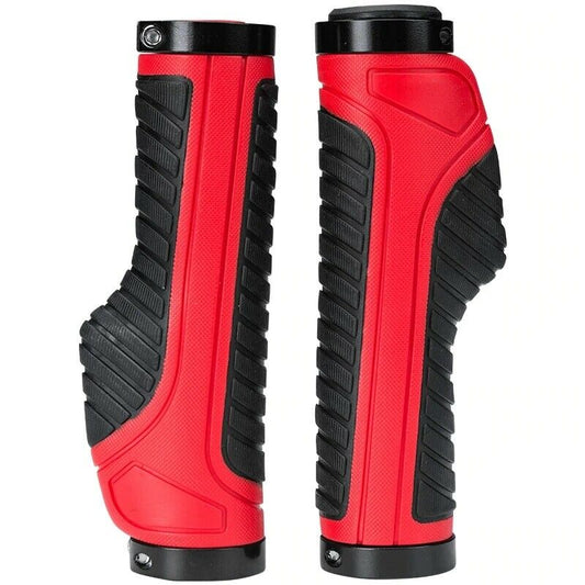 ROCKBROS Ergonomic Double Lock Rubber Handlebar Grips - Anti-Slip for Bikes