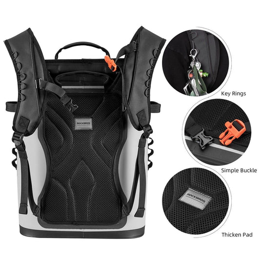 ROCKBROS Outdoor Cooler Bag Backpack Waterproof Insulated Travel Camping Fishing Picnic