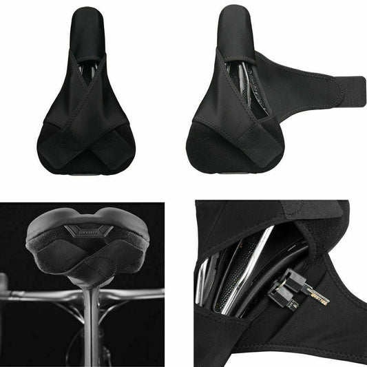 ROCKBROS Silicone Bicycle Saddle Hollow Breathable MTB Bike Seat Cushion Cover