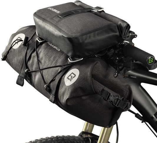 ROCKBROS Waterproof Handlebar Bags Front 2 Dry Packs for MTB Road Bicycles 19-20L