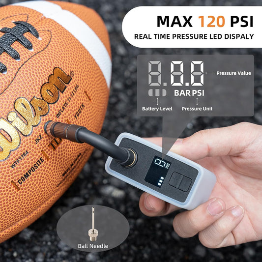 ROCKBROS AS1 Pro Mini Electric Air Pump with 120 PSI Power