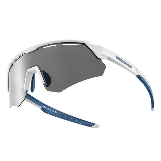 ROCKBROS Cycling Polarized Sunglasses 4 Lenses Replaceable Shades for Men Women Night Vision Lightweight Eyeglasses with Myopia Frame Bike Parts and Accessories