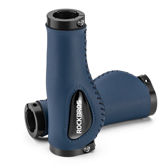 ROCKBROS Bike Double Lock Rubber Grips Bicycle Handlebar Grips Anti-skid 2.22cm