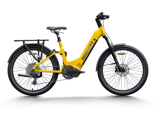 HIMIWAY A7 PRO 500W step-thru electric bike, 27.5x2.4 fat tires, beach cruiser style, product image