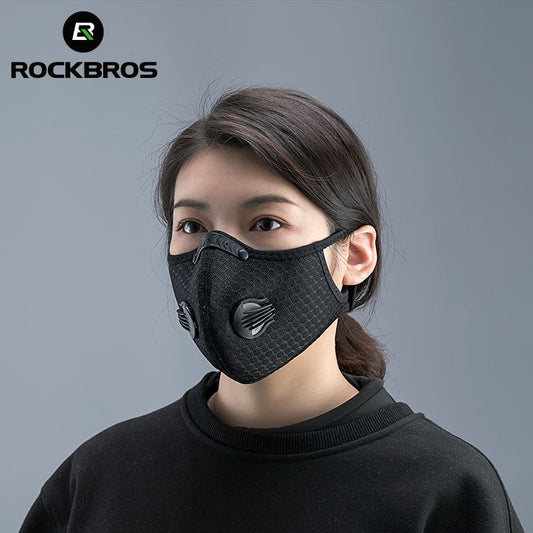 ROCKBROS-Cycling Face Mask Filter PM2.5 Anit-fog Breathable Dust-proof Mask Anti-droplet- Buy 5 get 50% OFF