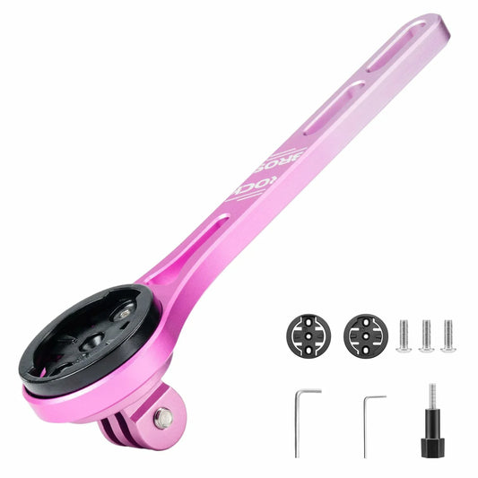Bike Aluminum Computer Mount compatible with Garmin, Wahoo, Bryton, and GoPro
