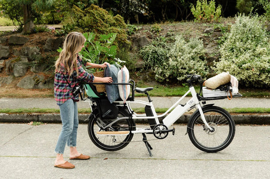 BLIX Packa Genie Electric Cargo eBike - Step Thru 750 w Cargo eBike - Cargo eBike - BLIX|TEAL|2887 eBike Super Shop