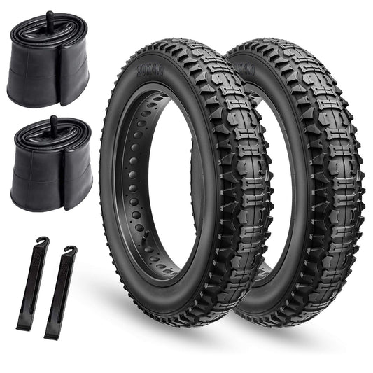 Code: Bones - 20” x 4.0“ - Bicycle Tires - SHP - EbFT905_204BLK*2+TB204pair eBike Super Shop