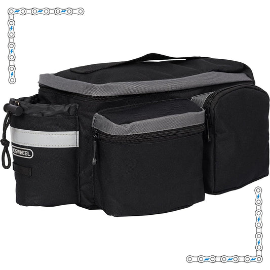 eBike Black and Grey Canvas Rear Cargo Bag for ebike - Accessories - EBIKE|ACCES|0449 eBike Super Shop