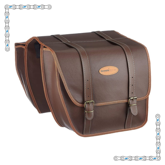 eBike Chocolate Brown Leather Saddle Bags for ebike - Accessories - EBIKE|ACCES|0423 eBike Super Shop