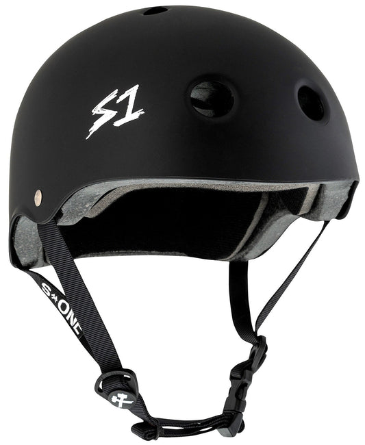 Black S1 Lifer eBike helmet in large size, side view, against a white background