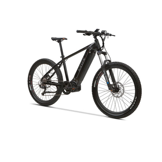 Black Kasen K2.0 Step Over eBike, side view, against a white background