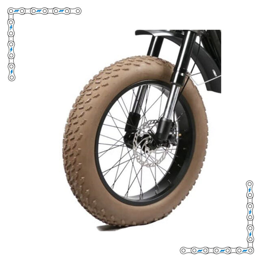 eBike Tires 20" x 4" Brown Knobby for Fat Tire Electric Bike - Parts - EBIKE|TIRES|0502 eBike Super Shop