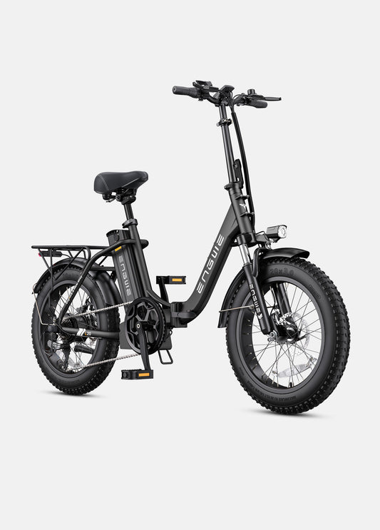 ENGWE L20 2.0 electric bike in Onyx Black, side view, displayed against a white background