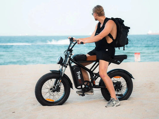 FREEGO Electric e - Moto Style eBike Shotgun Prime F2 Pro - Moto 1000 w Electric Cargo eBike - Moto Style Bike - FREEG|1821 eBike Super Shop