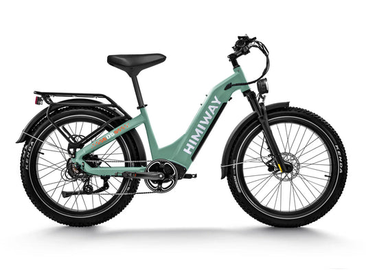 HIMIWAY Zebra ST 750 w Step Thru Ebike 26x4 Fat Electric Fat Tire Mountain eBike - Mountain eBike - HIMIW|MOUNT|GREEN|0158 eBike Super Shop