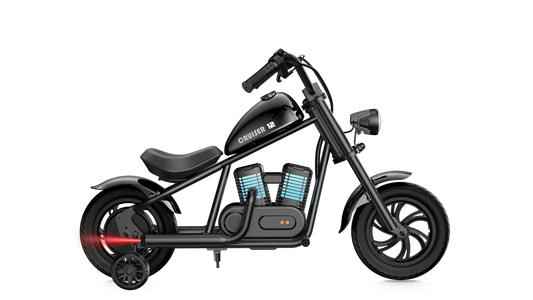 HYPER GOGO Cruiser 12 Plus Kids Electric Mini Motorcycle eBike - 21.9v 160 w - Youth eMotorcycle - HYPER|BLACKTRAIN|2255 eBike Super Shop