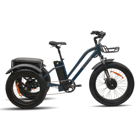 KASEN Trike 500 w Trike Ebike 20x4 Fat Electric Trike 3 Wheel eBike - Electric Tricycle - KASEN|TRIKE|BLUE|0222 eBike Super Shop