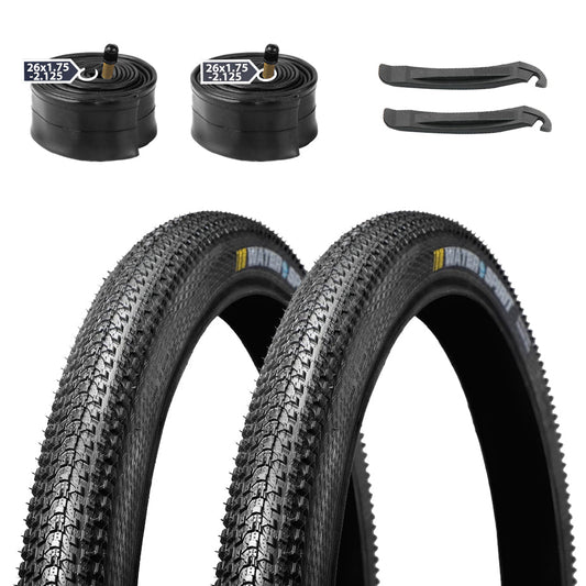 Kenda Water Spirit - 26"×1.95" - Bicycle Tires - SHP - K1162_26195_BLK*2+TB26 eBike Super Shop