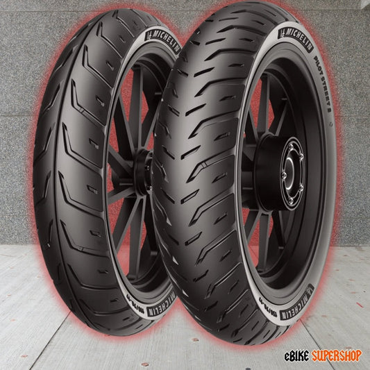 Michelin Pilot Street 2, 87 - 9628 90/80 - 17 EMOTO Road Tire - Moto Tires - SHINK|2223|Pilot Street 2, 87 - 9628 90/80 - 17 eBike Super Shop