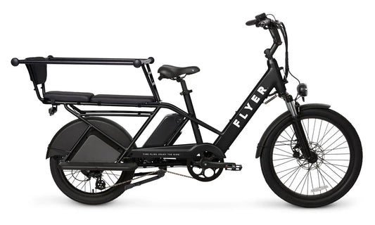 RADIO FLYER Via Pro 750w Step Thru eBike 24x2.4 Street Electric Cargo eBike - Cargo eBike - FLYER|CARGO|BLACK|0317 eBike Super Shop