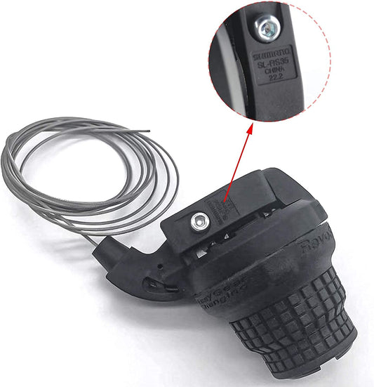 Shimano 7 - Speed RevoShift SL - RS35 Twist Grip Shifter - Bicycle Shifters - SHP - Hy_SLRS35_7R eBike Super Shop