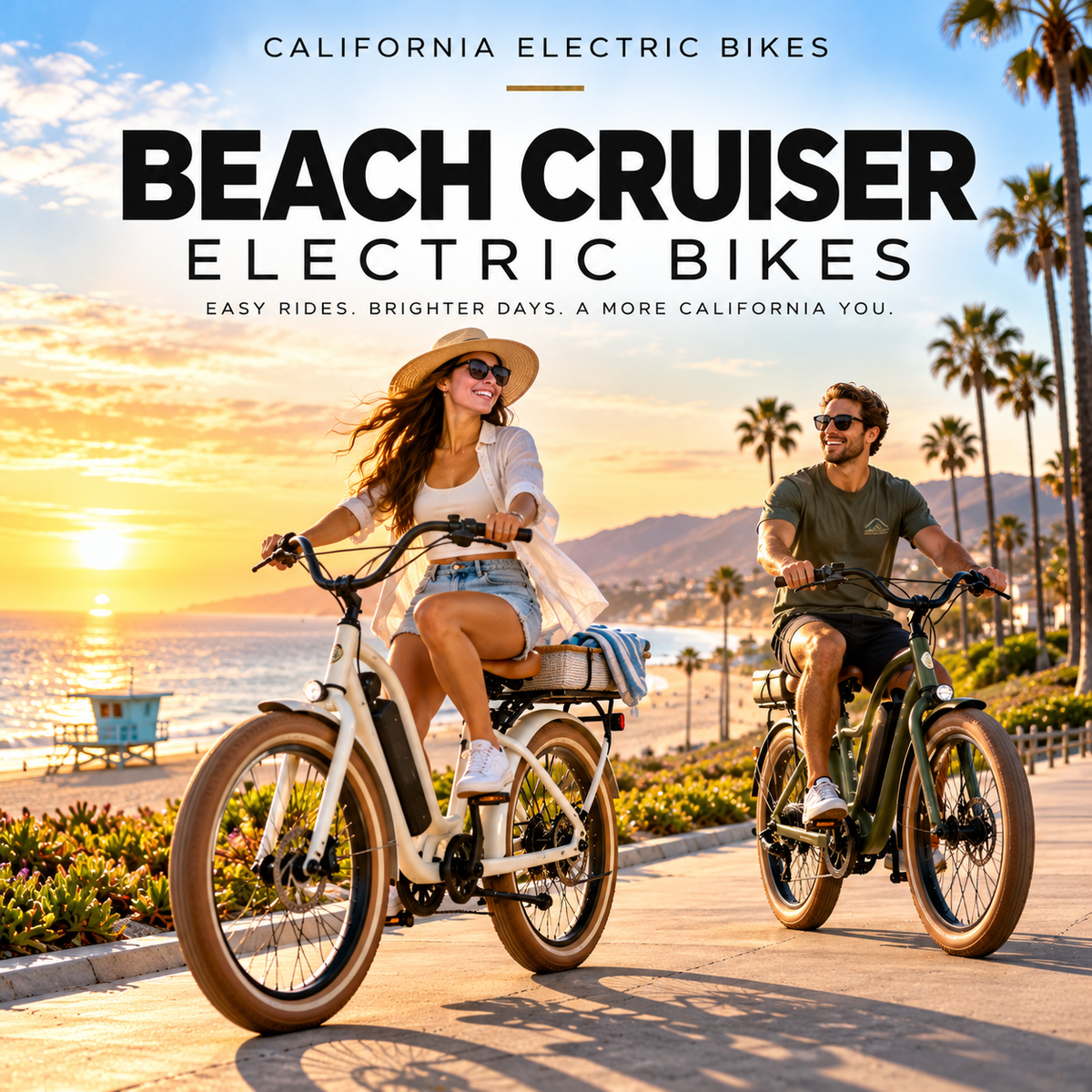 Beach Cruiser Electric Bikes Available for Shipping