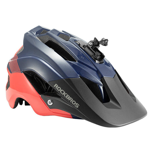ROCKBROS Rear Light Bike Helmet Gopro Holder Safety MTB Off-road Cycling Helmet