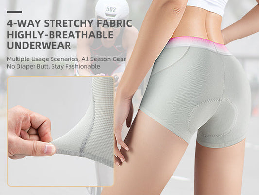 ROCKBROS Women¡¯s Cycling Underwear 4D Padded Bike Shorts