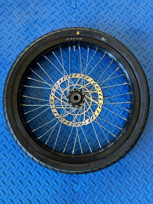 eMoto wheel set CST Super Moto CST 17X1.6 Front Wheel & Tire Set for E-Moto Bike Use *Does not include rotor or sprocket*