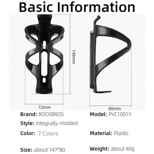 ROCKBROS Lightweight Dustproof Cycling Bottle Cage for MTB & Road Bike
