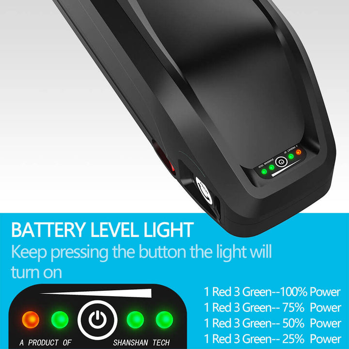 48V10AH 0 - 1000W Electric Bicycle Lithium Battery - bicycle parts - SHP - S039 - 48V10AH eBike Super Shop