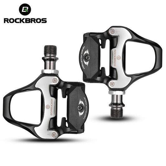 ROCKBROS Self-Lock Road Bike Pedals with Shimano SPD-SL/Look KEO Cleat System (Pair)
