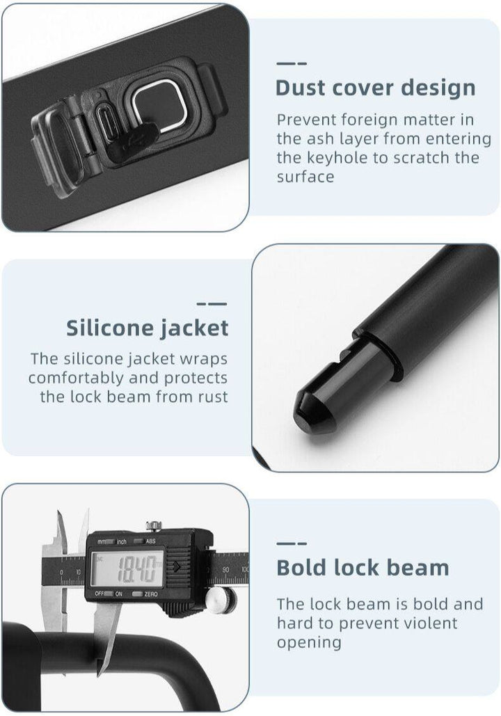 ROCKBROS Bike Lock Smart Fingerprint Key MTB Motor Key USB Repetitive
