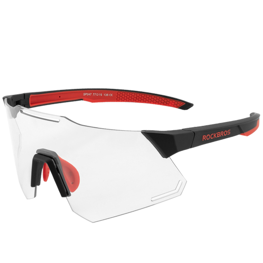 ROCKBROS UV400 Photochromic Cycling Glasses - Lightweight, Clear Lens