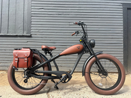 Custom Cafe Racer 750 w Electric Vintage eBikeStep Over 26x4 Fat tire electric bike