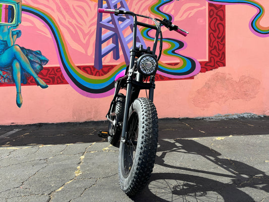 Custom Pink Panther X 750 w Electric e-Moto Style eBike 20x4 Fat tire electric bike