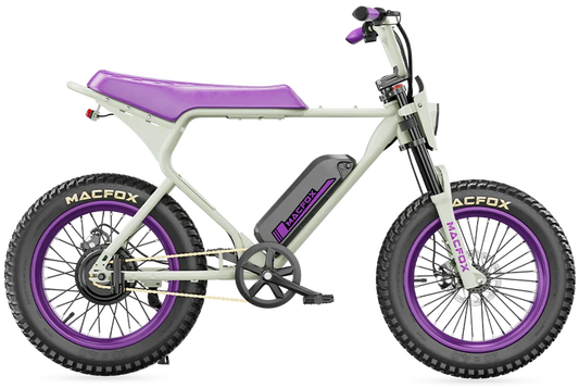 MACFOX X1S x Bs.zay Electric e-Moto Style eBike-Step Over 500 w Electric Mini Fat Tire eBike