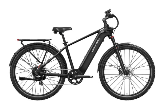 Mokwheel Tarmac eBike in Phantom Black, side view, displayed against a plain background