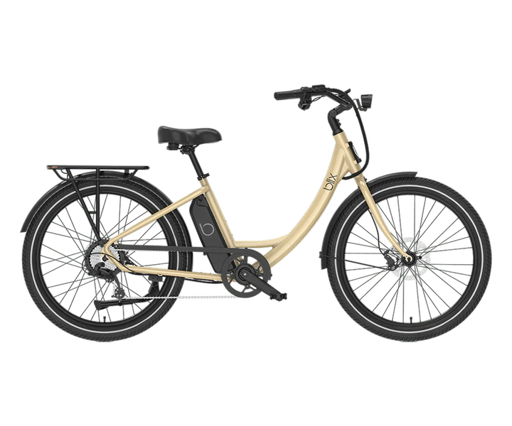 Blix Sol X Cruiser Electric Bike, 8-Speed Shifting, Pedal Assist Sensor, UL Certified, 62 lbs Step-Through Ebike, Sky Blue