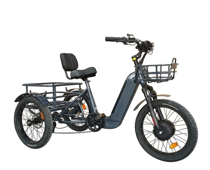 bicycle 3 wheel electric BREEZY Electric Trike 3 Wheel eBike TRIKE GT-48v 500 w Fat Tire Electr