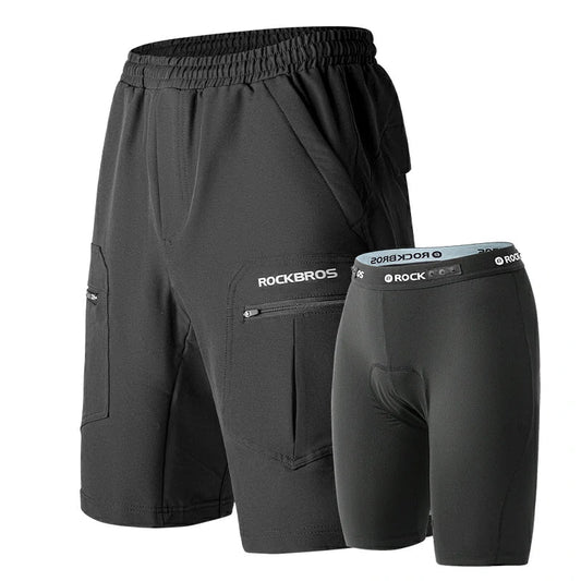 2-in-1 Casual Cycling Shorts with 3D Padded Liner