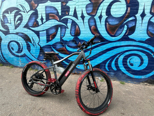 Custom Torched Red 750 w Electric Urban eBike  26x2.1 Urban tire electric bike