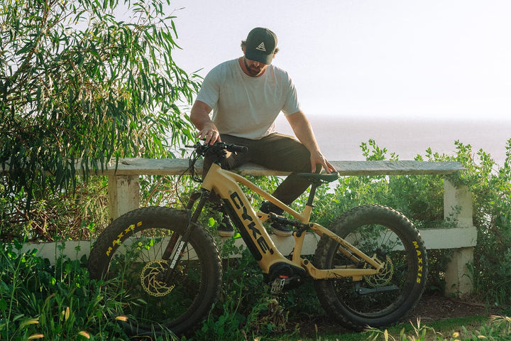 CYKE Electric Mountain eBike Falcon X - 48v 1000 w Electric Fat Tire Mountain eBike - Mountain eBike - CYKE|BLUE17IN|2614 eBike Super Shop