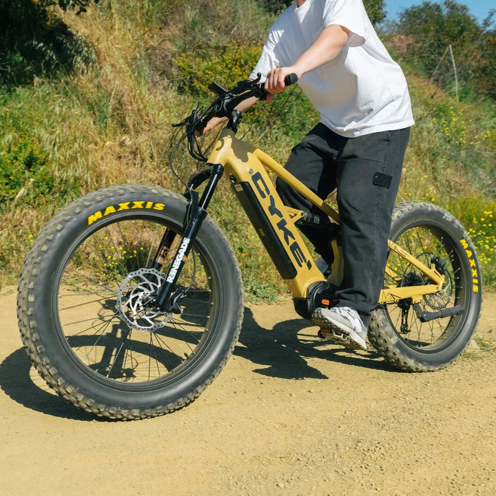 CYKE Electric Mountain eBike Falcon X - 48v 1000 w Electric Fat Tire Mountain eBike - Mountain eBike - CYKE|BLUE17IN|2614 eBike Super Shop